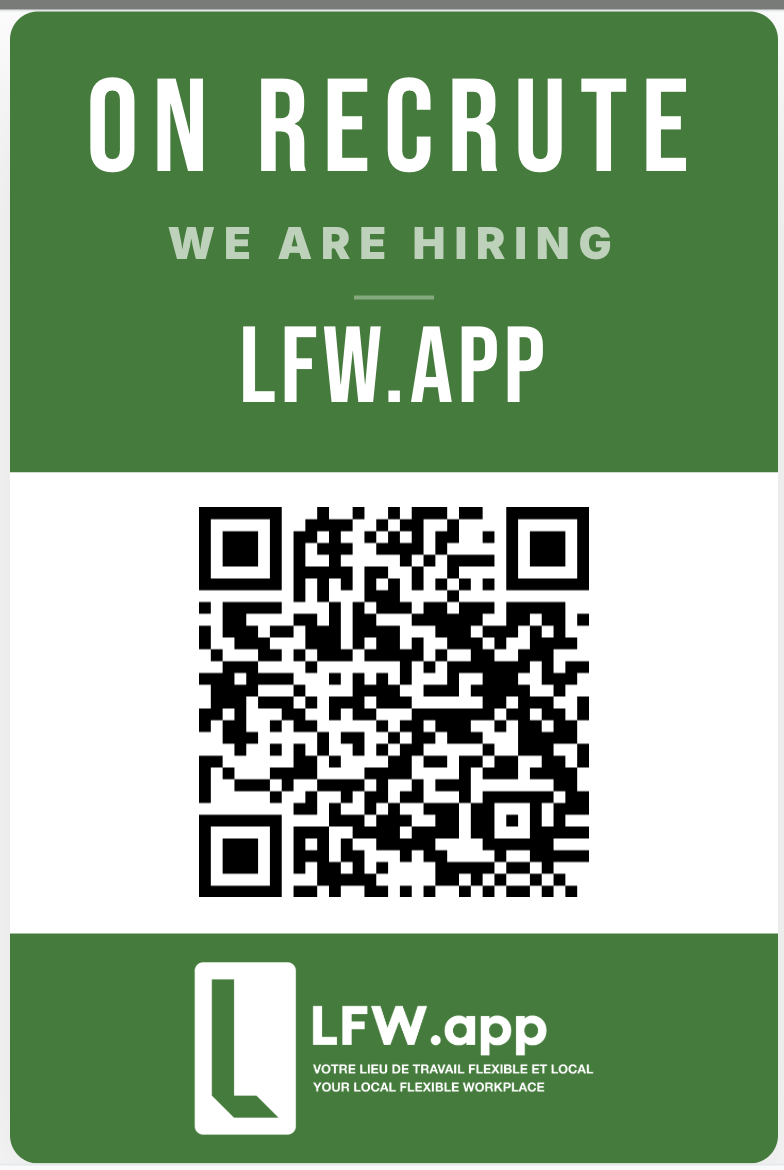 LFW QR Code Poster - On Recrute